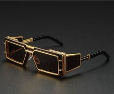 Cool Retro Steampunk Glasses, High Quality Metal Frame