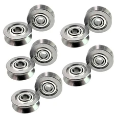 10Pcs V623ZZ Groove Guide Pulley Rail Ball Bearings For Linear Motion System B
