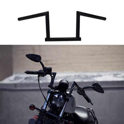 1'' Z-Bar Handlebars  6''8'' Rise for Custom Sportster XL 883 1200, FXDB Street Bob