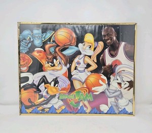 VTG Original Space Jam 16x19 Poster Michael Jordan Classic Frame Picture Photo