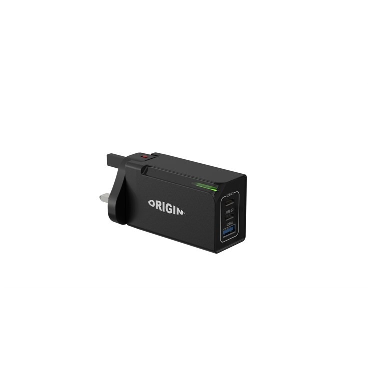 Origin 65W Power Wall Charger with UK Plug Black (OS-WC65W) - Image 3