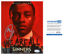 Miles Caton ‘Sinners’ Signed 8x10 Photo 'Sammie Moore' ACOA