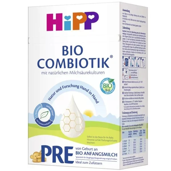 HiPP PRE Bio Combiotik Infant Formula, Organic, 4 x 600g - Bild 2 von 3