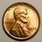 1939 D Lincoln Wheat Cent Penny Red BU  "Actual Coin Pictured"