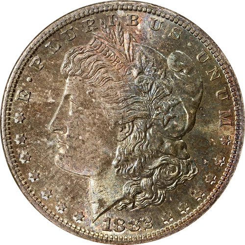 1882-S Morgan Silver Dollar NGC MS65 - Toning