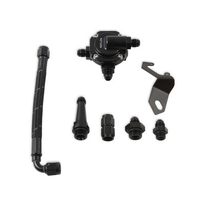 Holley 534-237, Kit Fuel Line 6 AN Braided SS Sniper EFI Stealth Black Aluminum