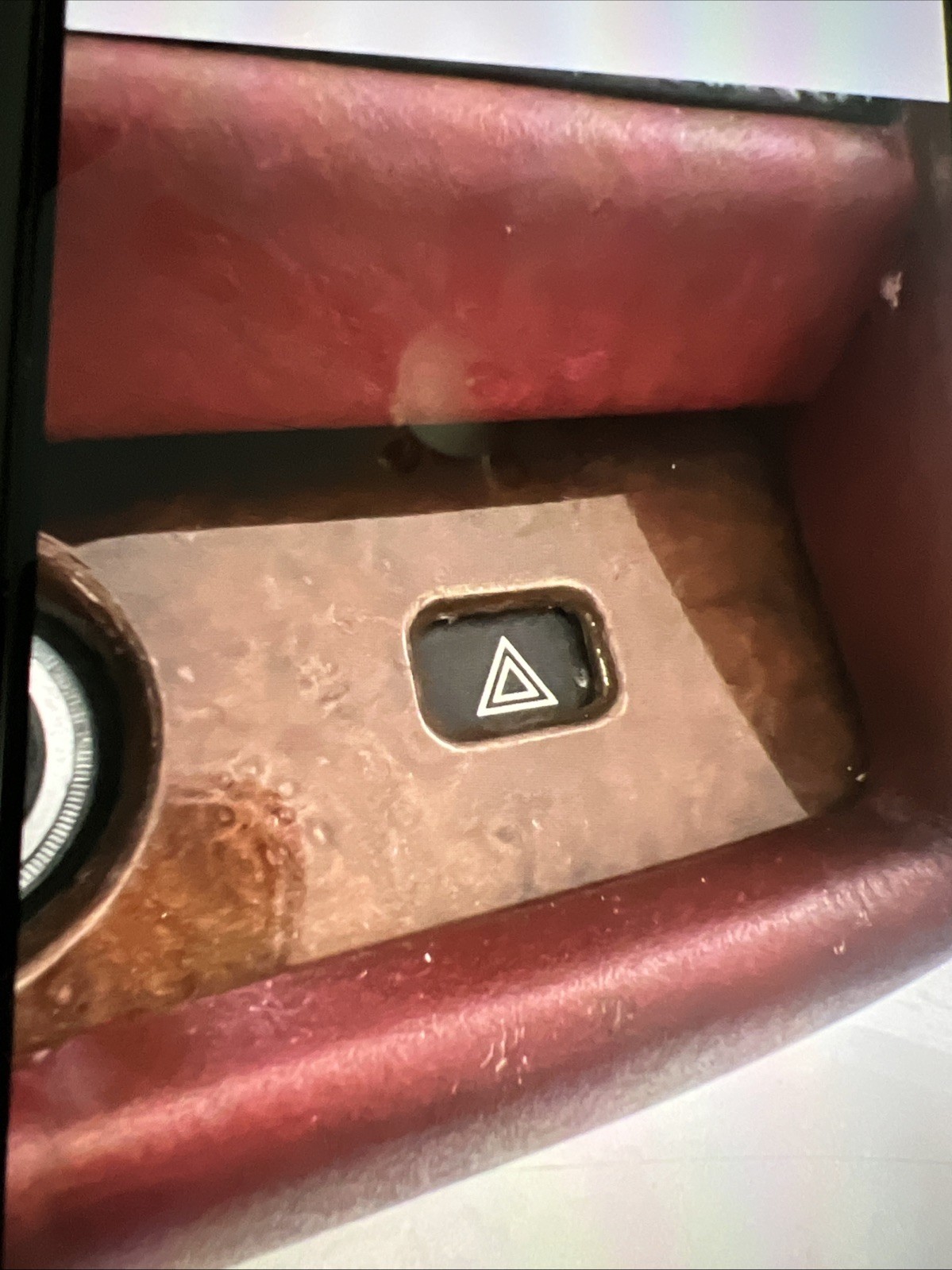 Rolls Royce Center Console Radio Center Dash Vent Trim Red Burgandy 1982