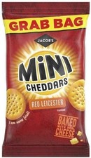 Jacob's Red Leicester Mini Cheddars Box of 30 x 45g GRAB BAG (Home/Pub Supplies)