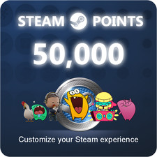 50000 STEAM POINTS Steam Points Shop Currency Get Points Shop XP