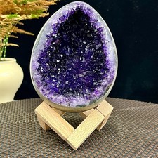 Géode améthyste naturelle de haute qualité cristal de quartz dinosaure oeuf guérison