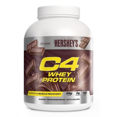 Whey Protein Powder C4 Hershey s Chocolate 0g 0g Sugar 66 Servings Hersheys