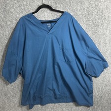Nurse Scrubs Big Top Blue Allheart Basics 6XL Nice EUC Pocket Polyester Cotton