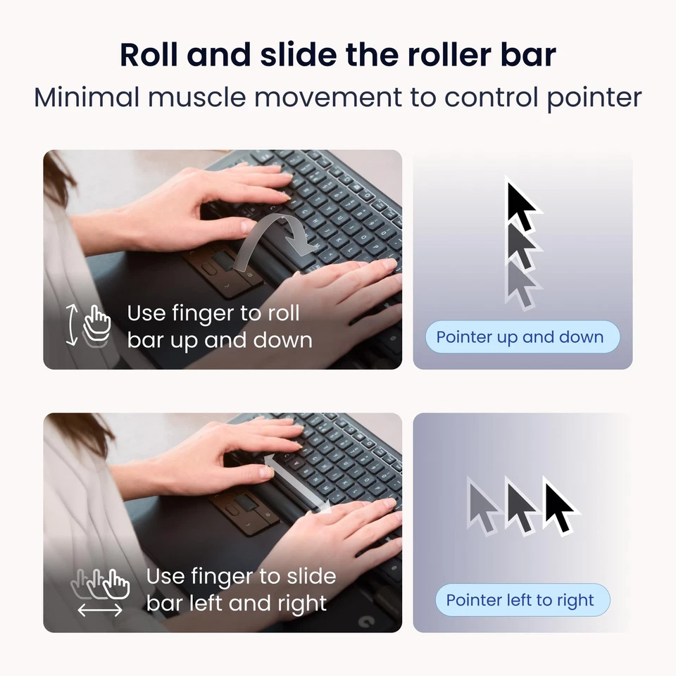 Contour RollerMouse Pro, Slim – Ergonomic Mouse for Neck, Shoulder & Wrist Pa... - Image 3 of 4