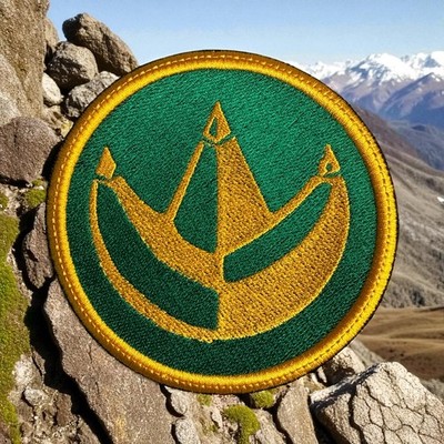 Power Rangers Green Coins Embroidery Patch Multi Colors and Size 3'' - 5''