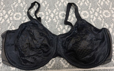 New Wacoal Visual Effects Minimizer Bra - Size 44DDD - Black -  857210