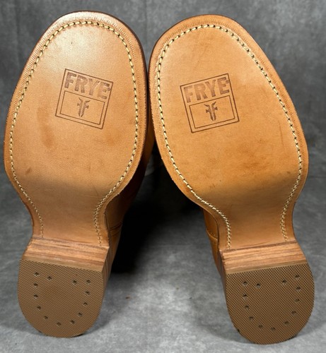 FRYE Boots Mens 9.5 Campus Boots Orange Sunrise Vintage 80s New With Tags - Picture 7 of 11