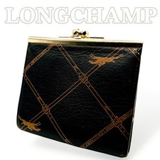 LONGCHAMP Leather Black Coin Case