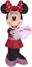 Gemmy Airblown Inflatable Valentine Minnie Mouse, 3.5 ft Tall