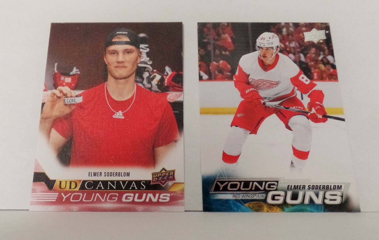 2022-23 Upper Deck Young Guns #489 Elmer Soderblom + Canvas Young Guns C235