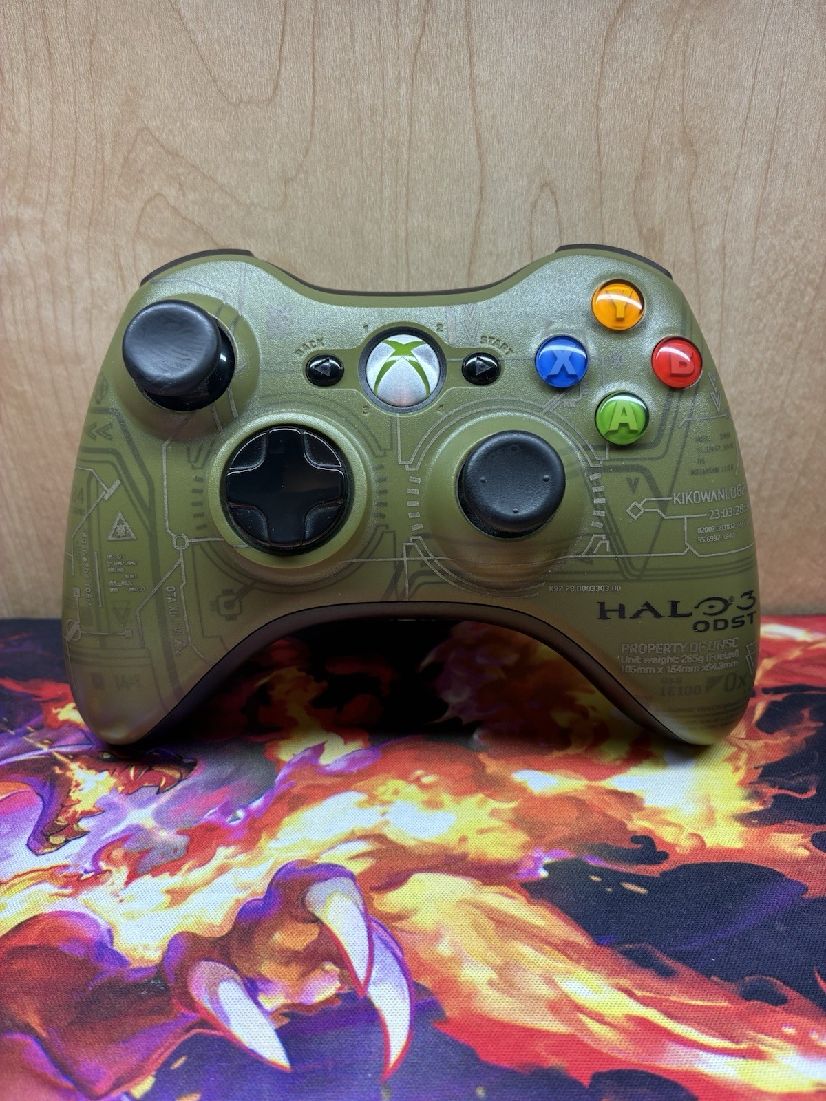 Halo 3 ODST Limited Edition Xbox 360 Wireless Controller OEM Tested