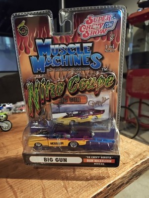 Muscle Machines Big Gun Dan Nickelson 94 Chevy Beretta Nitro Coupe Dragster 1/64