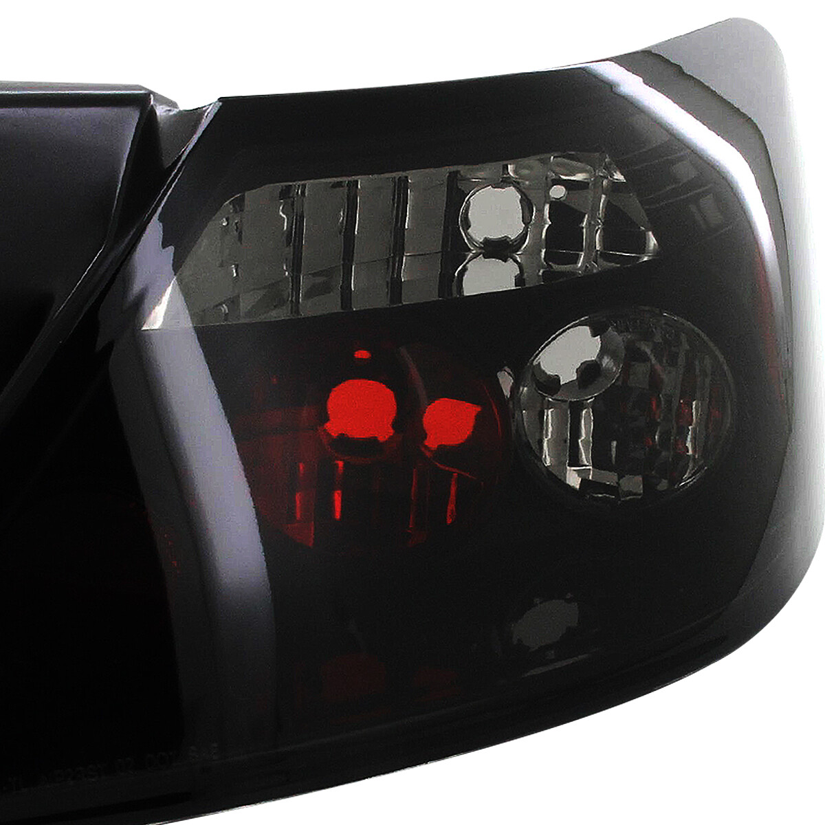 Black/Smoke Fits 2006-2011 Honda Civic 2Dr Coupe Tail Lights Brake Lamps Pair