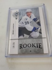 2007/08 MIKE LUNDIN THE CUP WHITE ROOKIE CARD TAMPA BAY LIGHTNING 10/25.