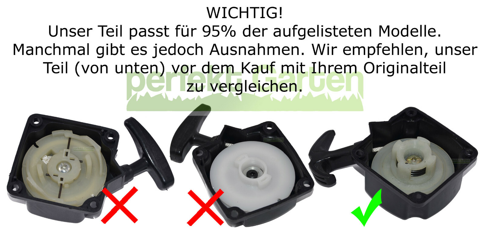 AISEN 2x Seilzugstarter Mitnehmer Starterplatte Für Fuxtec Motorsense MFS520 52cc – Einfacher Ersatz