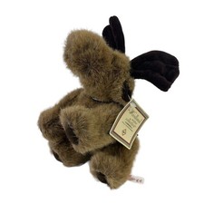 Vintage Russ Berrie Moose Plush Mac Stuffed Animal Toy Scarf Rotational Legs NWT