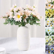 4 pcs 11-Inch ARTIFICIAL SILK FLOWERS Daisy Bushes Wedding Party Events Supplies