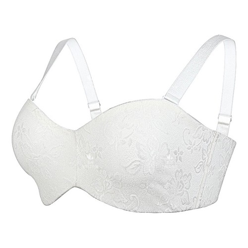 Damen trägerloser Minimizer-BH Bügel Jacquard Spitze BHs Übergröße 32-46 B-H - Bild 11 von 36