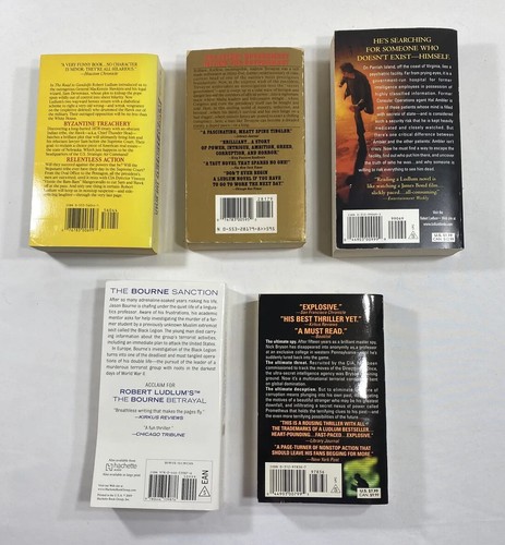 Mixed Lot of 10~Robert Ludlum and Eric V Lustbader~Bourne Series & More. HCDJ/PB - Picture 5 of 19
