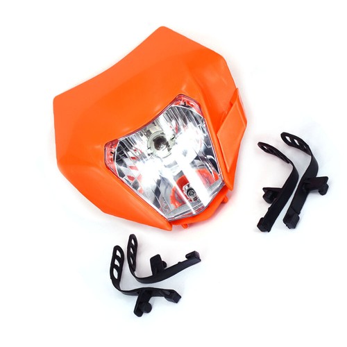 Headlight Head Light Lamp Front Orange Durable 12V LED Dirt Bike Fit For SX450F - Picture 3 of 11