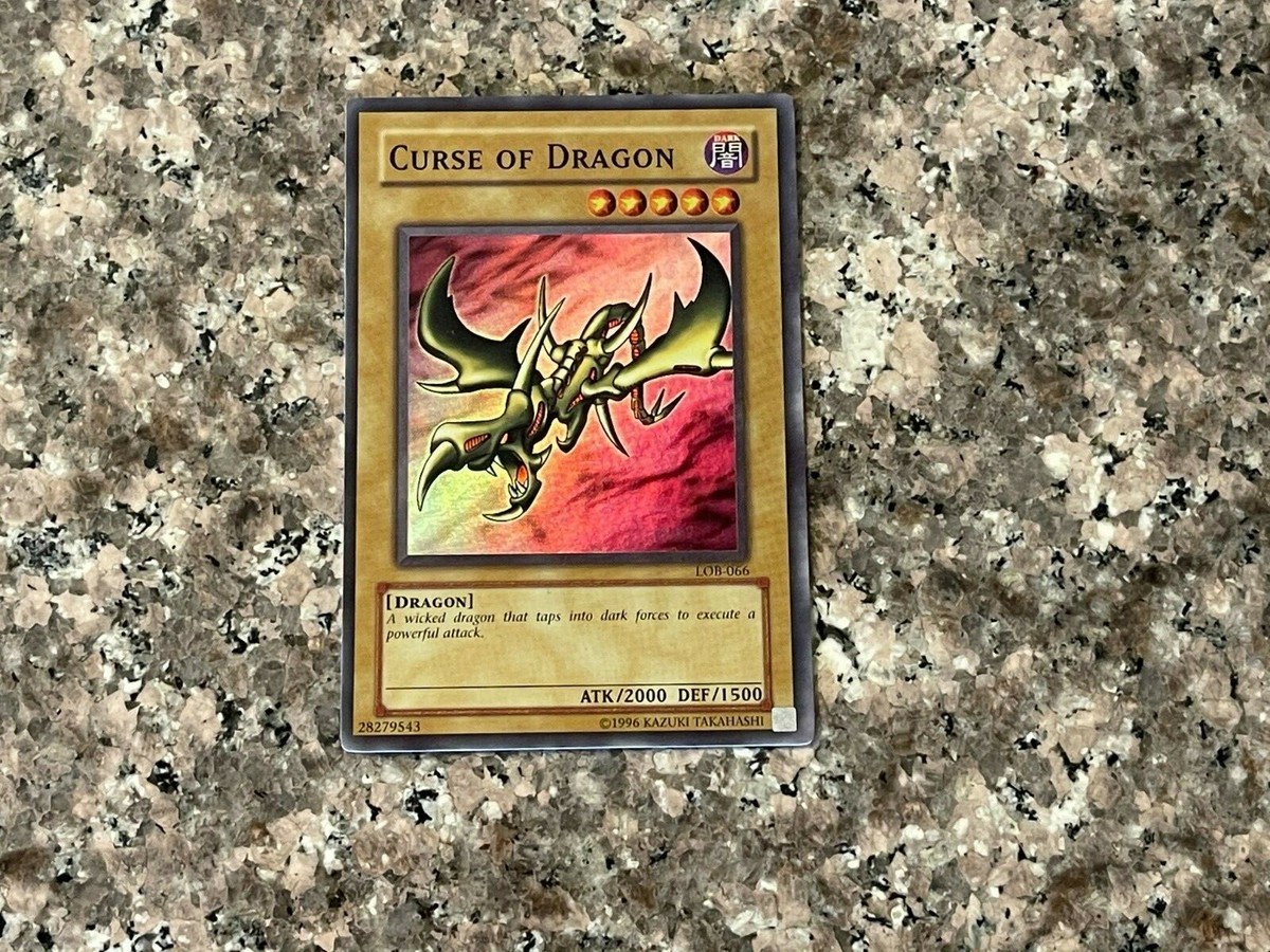 Curse of Dragon Yu-Gi-Oh! Card - The Original Super Rare Version from  LOB!!! | eBay
