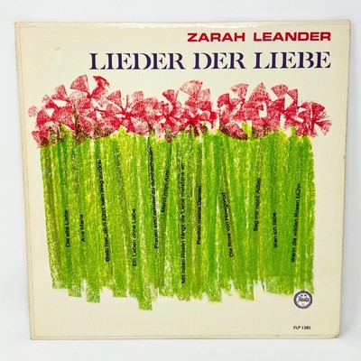Zarah Leander Lieder Der Liebe  LP Vinyl Record