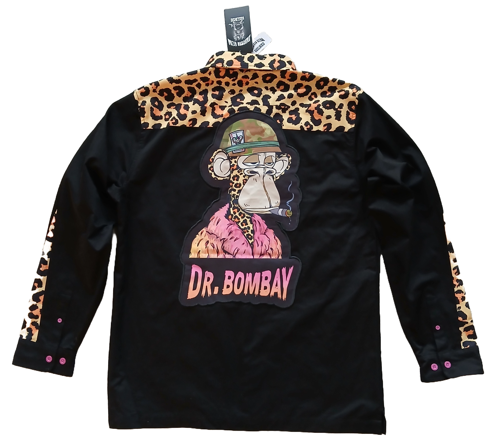 FILA Camicia nuova DR BOMBAY con bottoni 2XL nuova con etichette Death Row Records Snoop Dogg