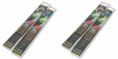  5 x Korda IQ D Rig Karpfen-Rigs bereit gebundene Karpfen-Rigs - PLUS 200 HAARSTOPS FOC -