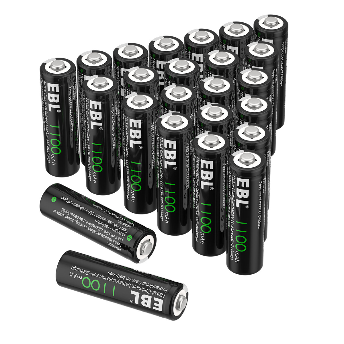 EBL AA AAA Rechargeable Batteries 1100mah 500mah NICD Battery Charger lot-image