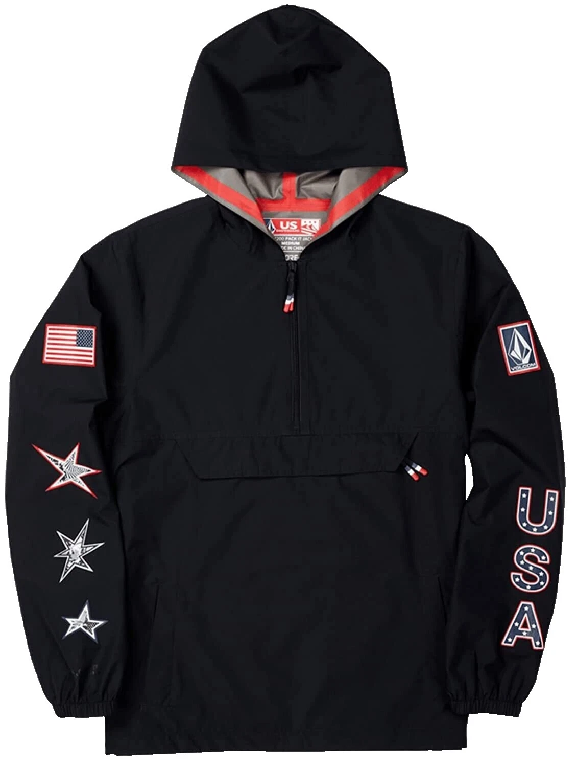 Abrigos, chaquetas y chalecos negros para hombre Volcom