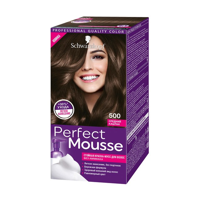 [Schwarzkopf] Perfect Mousse Hair Dye Amonnia Free 16 Colors 1.18 fl oz