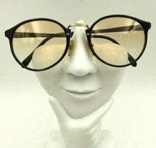 Vintage Bornic BN-03 Brown Gold Oval Sunglasses Eyeglasses Frames