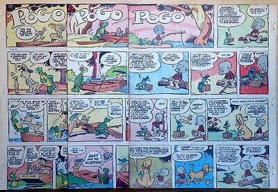 Pogo by Walt Kelly - large full tab page color Sunday comic - May 6, 1956