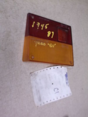 Lens for 1987 GV Amber and Red SAEAIST 85DOT 0140828 ZCZ 21 OKTOBAR 4421878