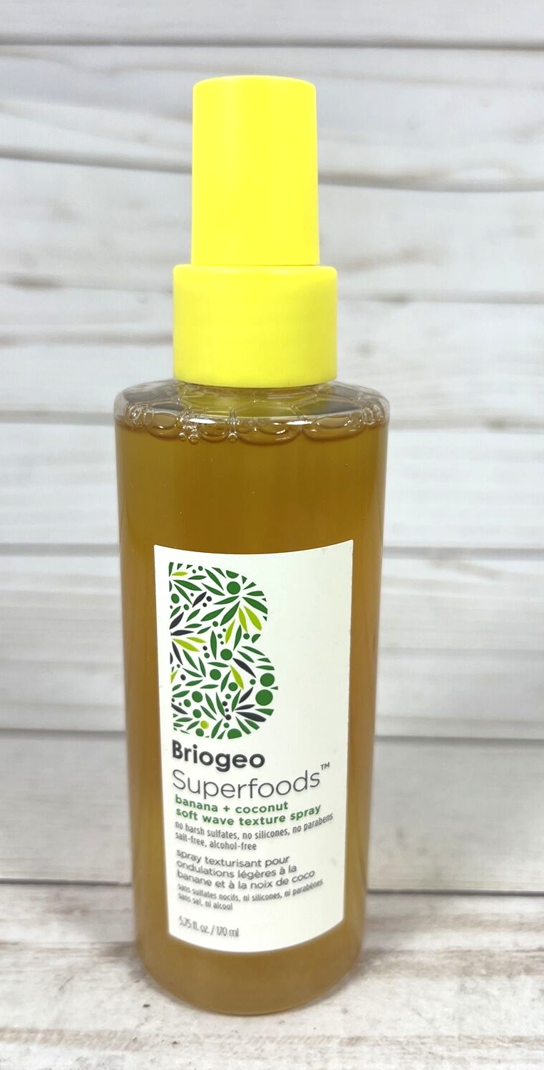 Briogeo Superfoods Banana Coconut Soft Wave Texture Spray 5.75 oz
