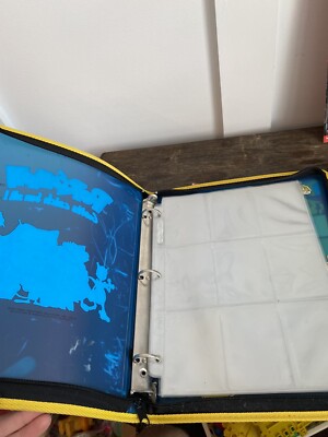 blue pokemon card binder Blue Pokemon Official Zip Binder Folder Vintage 1999 Nintendo Album +  Others