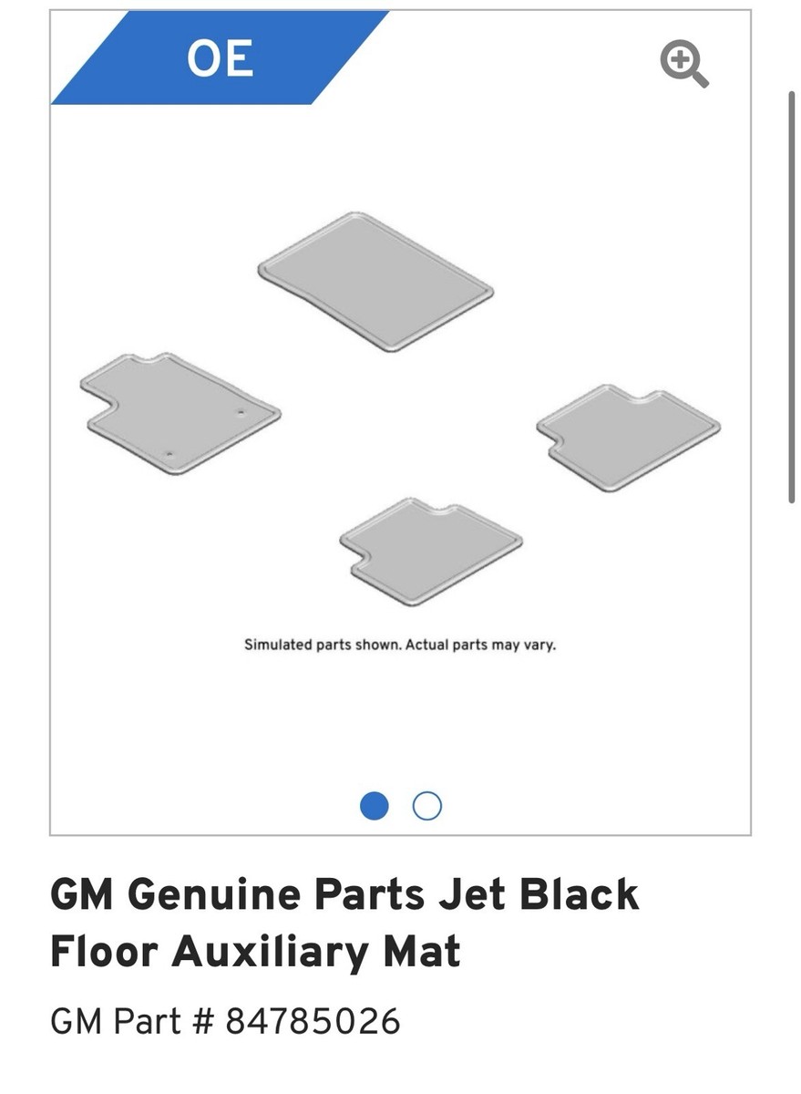 NEW!!!!! Jet Black Floor Mats 2024 Chevrolet Colorado GM part