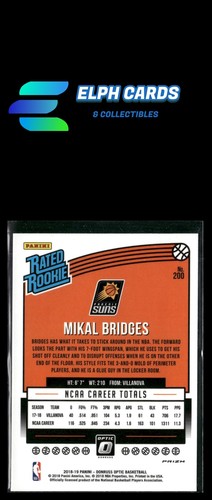 2018-19 Donruss Optic #200 Mikal Bridges Shock - Picture 2 of 2