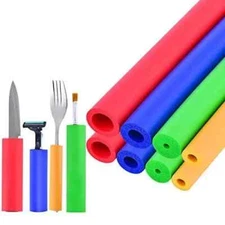 Foam Tube Grip/Foam tubing- 8PCS (4 Sizes) Comfortable Aid for Utensils - No .