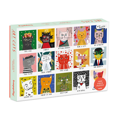 Happily Art Katzen Design Neuheit 1000 Teile Puzzle einzigartiges Weihnachtsgeschenk