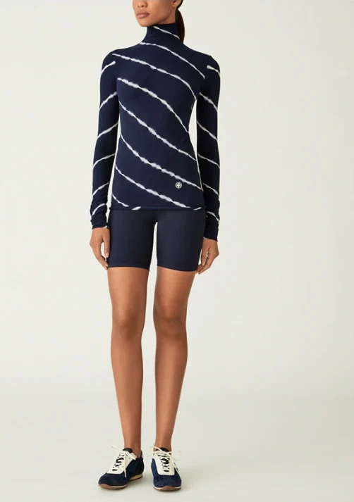 Tory Burch TIE DYE SIN COSTURAS MANGA LARGA CUELLO FALSO Talla M (Nuevo con Etiquetas) Foto 2 de 4